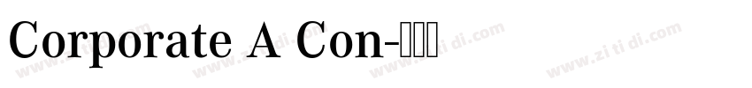 Corporate A Con字体转换